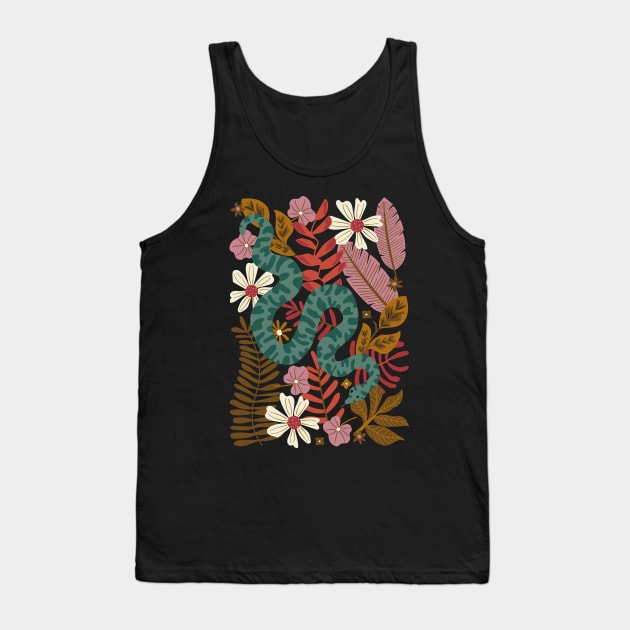 Jungle Snake Tank Top by Anna Deegan